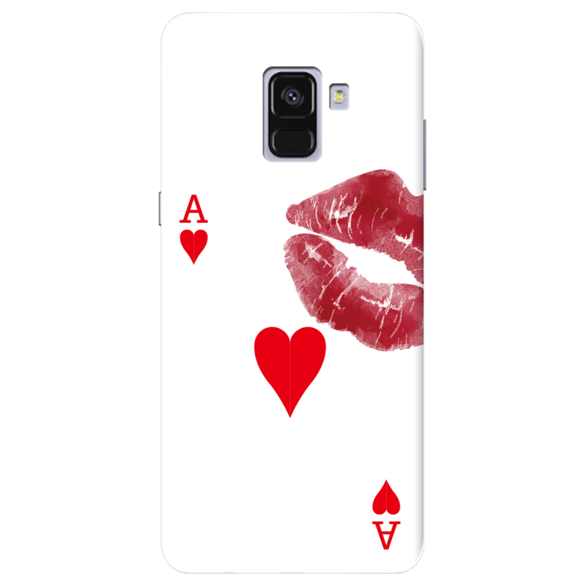 Чехол для Samsung Galaxy A8 Plus 2018 Червовый поцелуй - фото 1 - Чехлы для телефонов