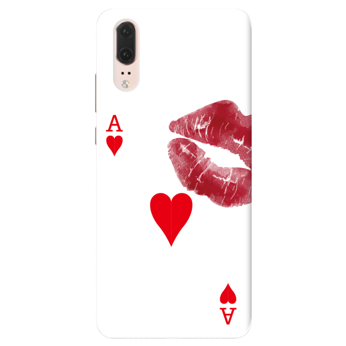 Чехол для Huawei P20 Червовый поцелуй - фото 1 - Чехлы для телефонов