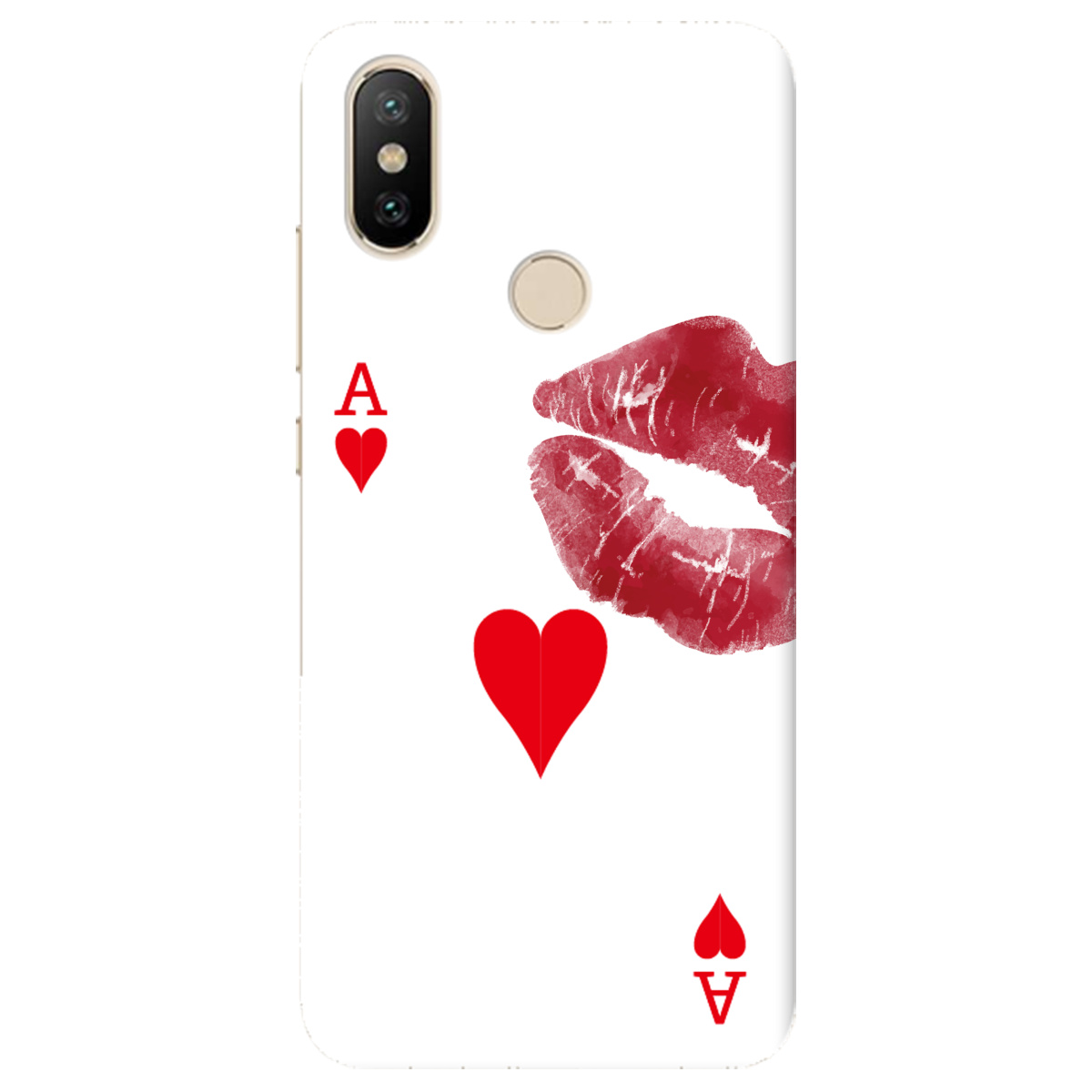 Чехол для Xiaomi Mi A2 Mi 6X Червовый поцелуй - фото 1 Чехол для Xiaomi Mi A2 Mi 6X Червовый поцелуй - фото 1 - Чехлы для телефонов