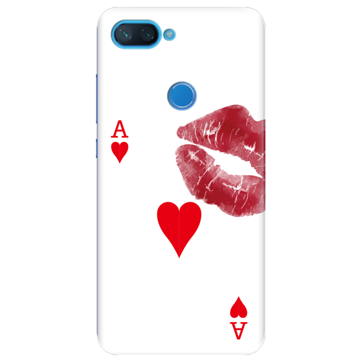 Чехол для Xiaomi Mi 8 Lite Червовый поцелуй - фото 1 - Чехлы для телефонов