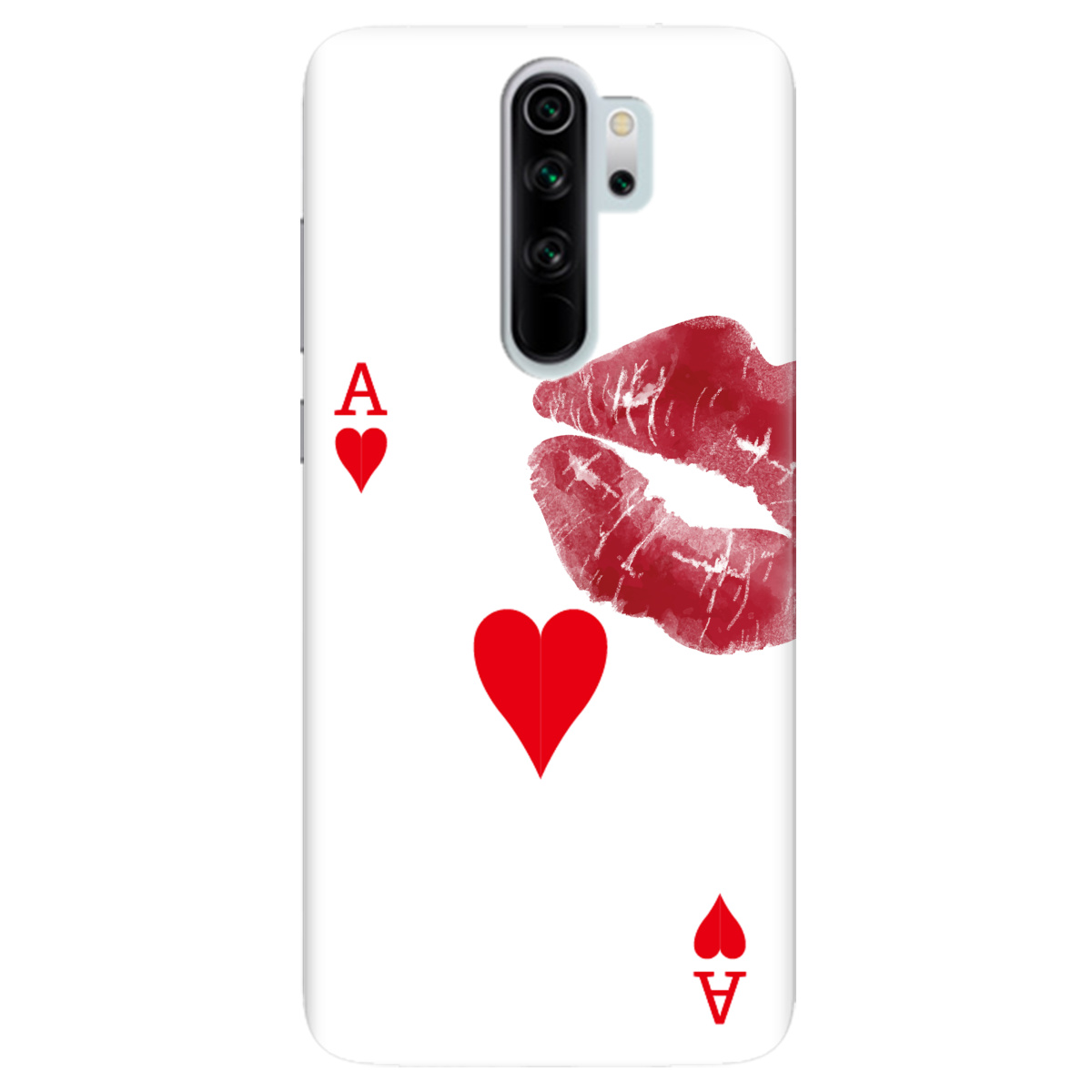 Чохол для Xiaomi Redmi Note 8 Pro Червовий поцілунок - фото 1 Чохол для Xiaomi Redmi Note 8 Pro Червовий поцілунок - фото 1 - Чохли для телефонів