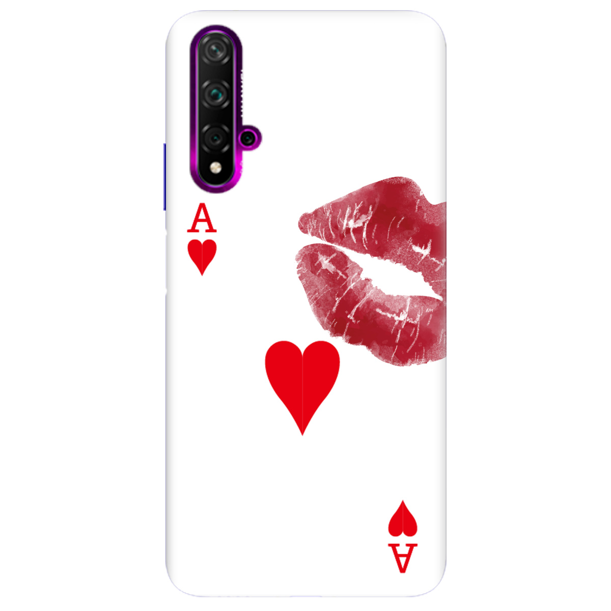 Чохол для Huawei Nova 5T Червовий поцілунок - фото 1 - Чохли для телефонів