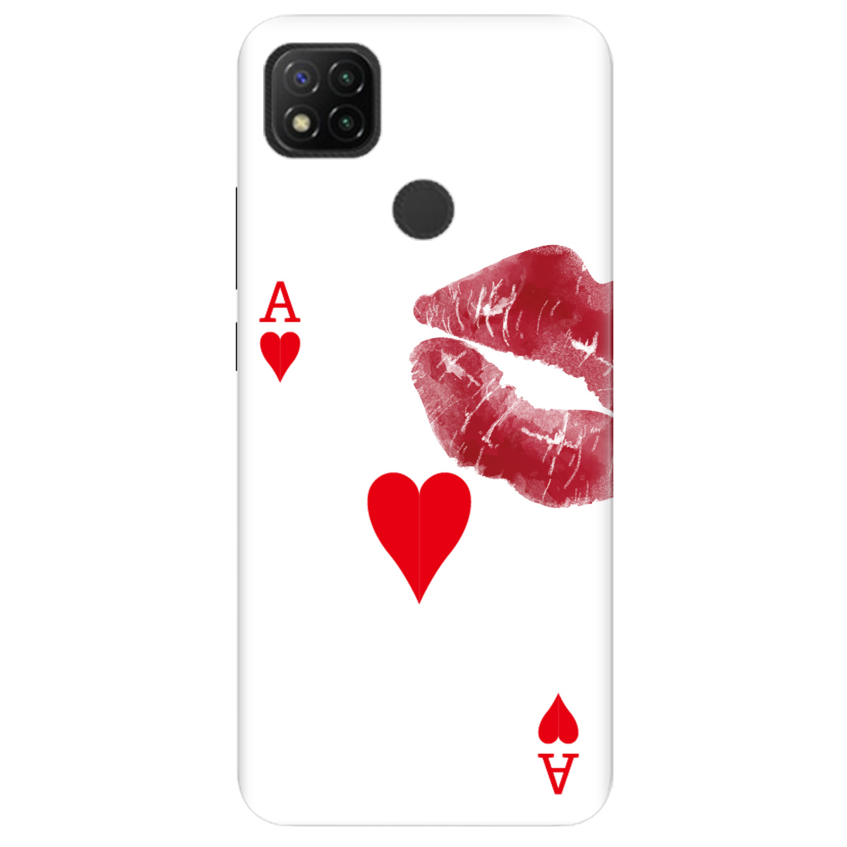 Чехол для Xiaomi Redmi 9C Червовый поцелуй - фото 1 Чехол для Xiaomi Redmi 9C Червовый поцелуй - фото 1 - Чехлы для телефонов