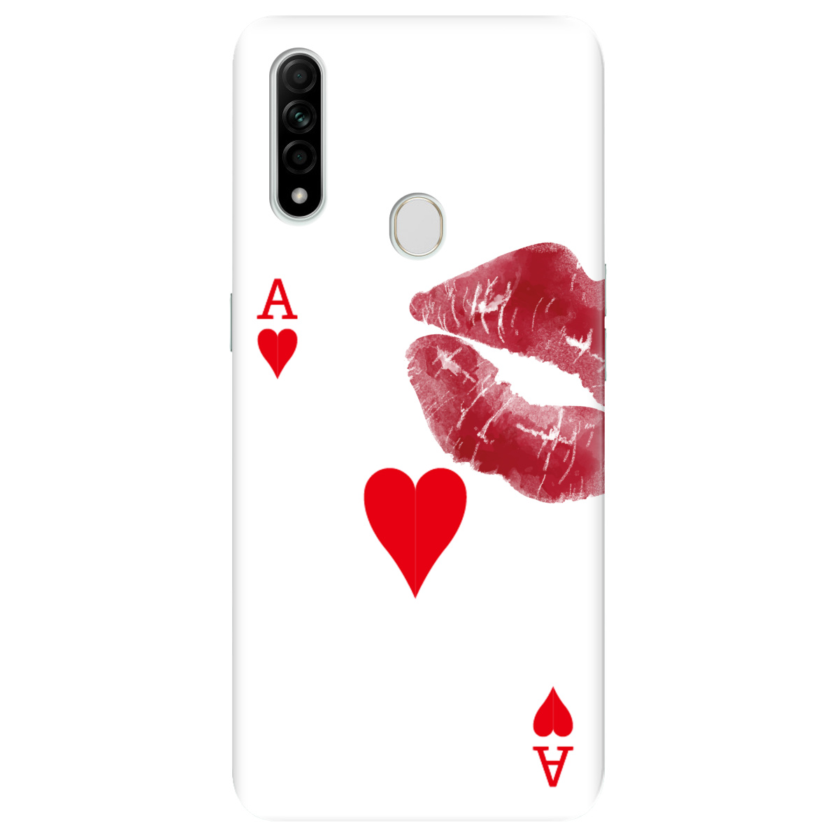 Чохол для Oppo A31 Червовий поцілунок - фото 1 - Чохли для телефонів
