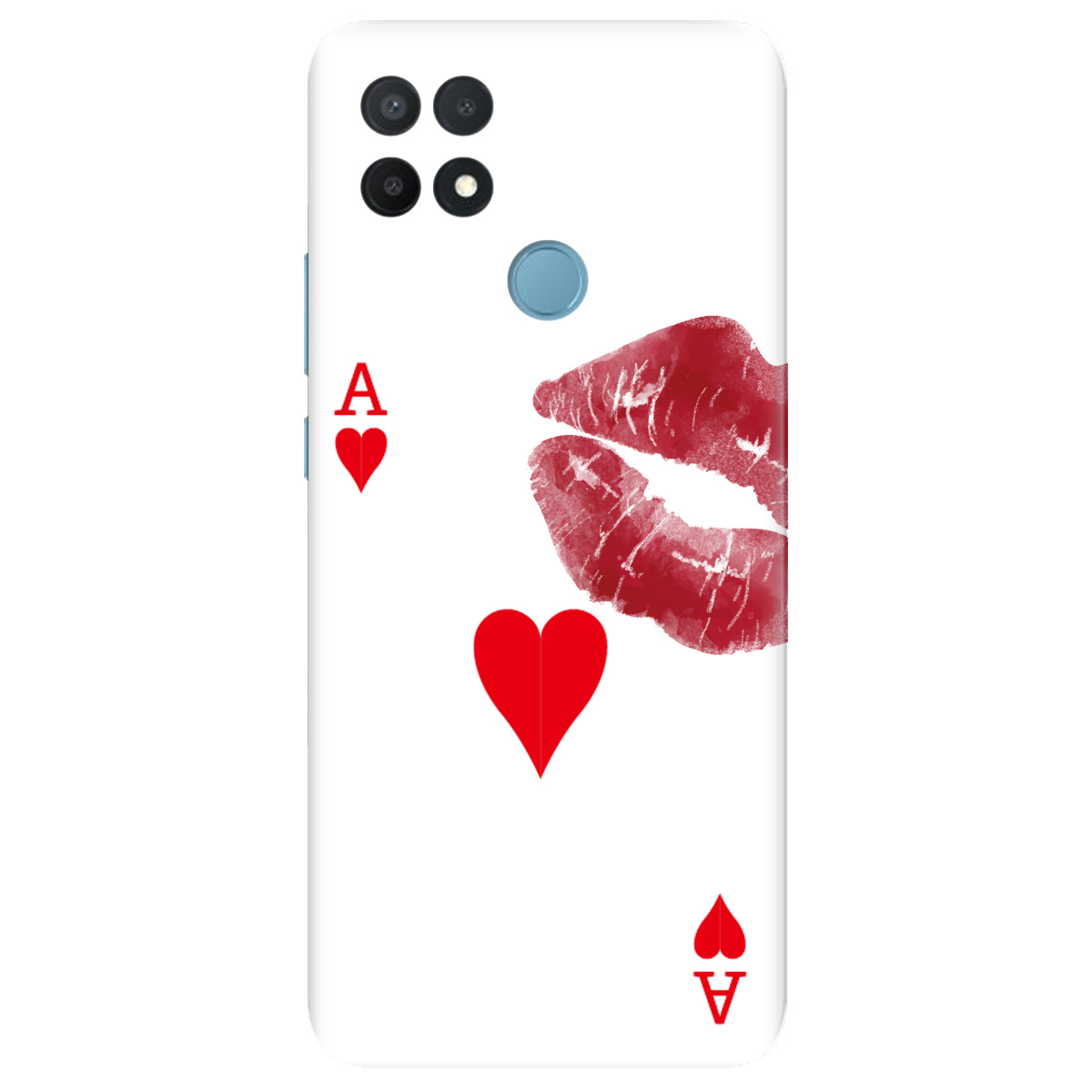 Чохол для Oppo A15s/ A15 Червовий поцілунок - фото 1 - Чохли для телефонів