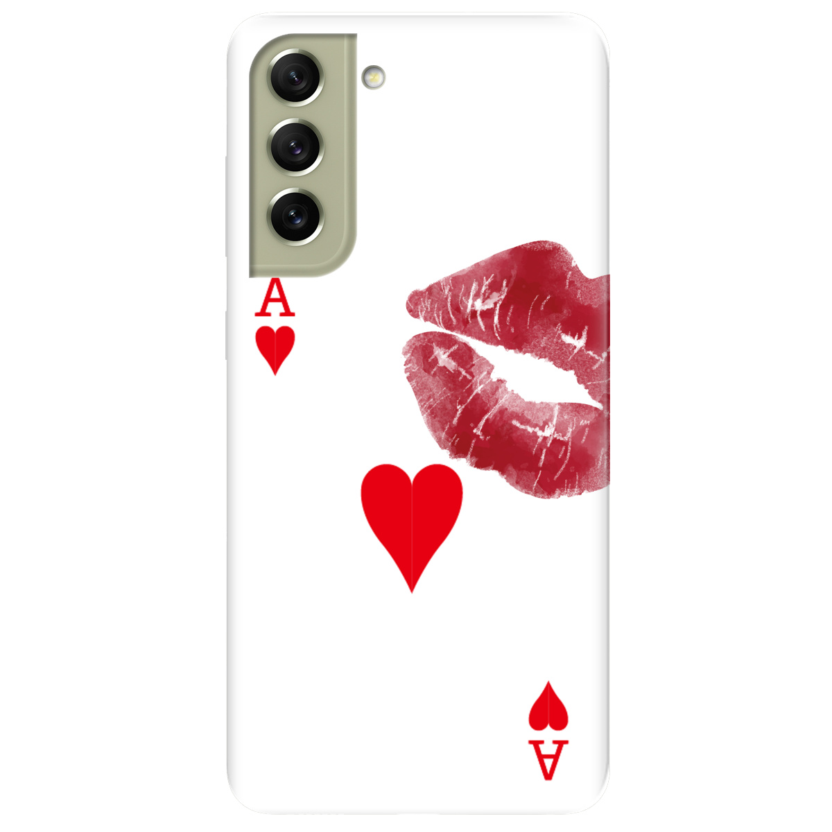 Чохол для Samsung Galaxy S21 FE Червовий поцілунок - фото 1 - Чохли для телефонів