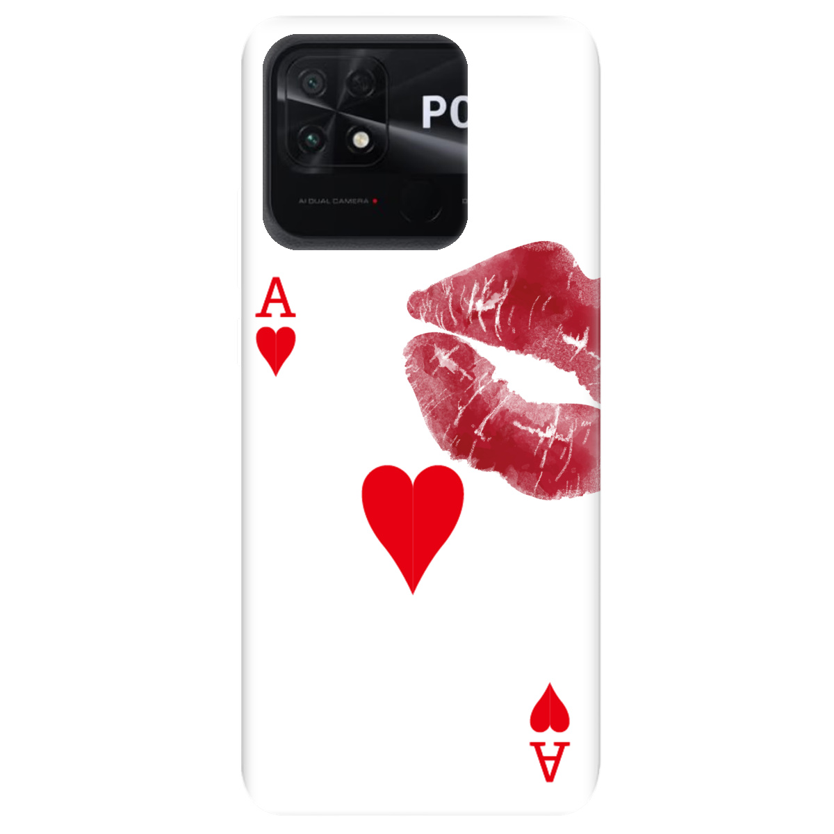 Чехол для Xiaomi Poco C40 Червовый поцелуй - фото 1 Чехол для Xiaomi Poco C40 Червовый поцелуй - фото 1 - Чехлы для телефонов