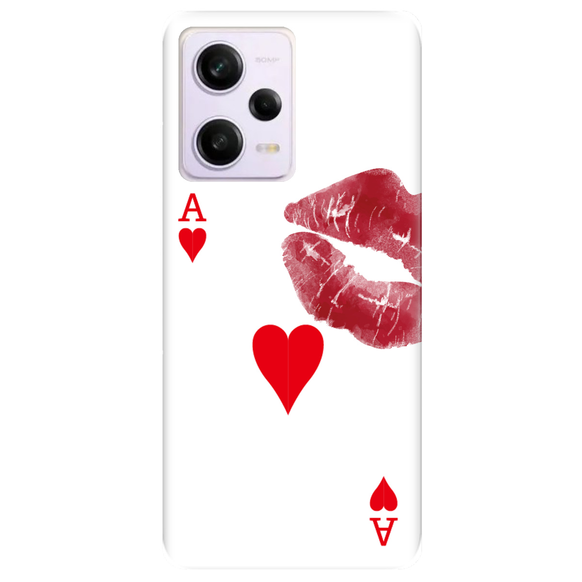 Чехол для Xiaomi Redmi Note 12 Pro 5G Червовый поцелуй - фото 1 - Чехлы для телефонов