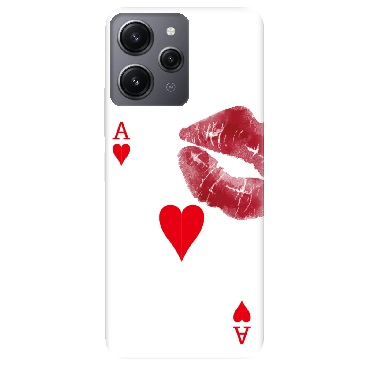 Чохол для Xiaomi Redmi 12 Червовий поцілунок - фото 1 - Чохли для телефонів
