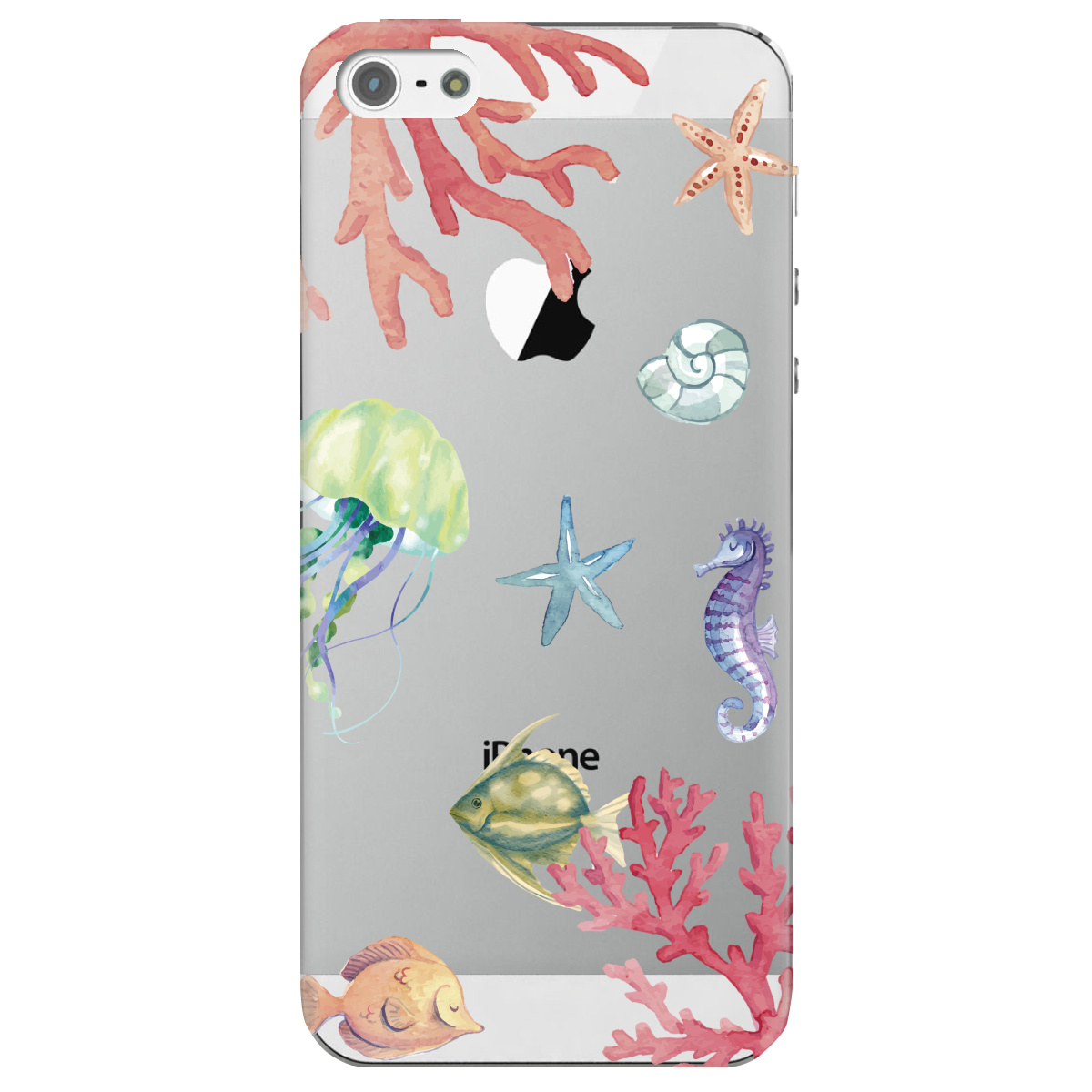 Чохол для Apple iPhone 5/5S Кораловий світ - фото 1 - Чохли для телефонів