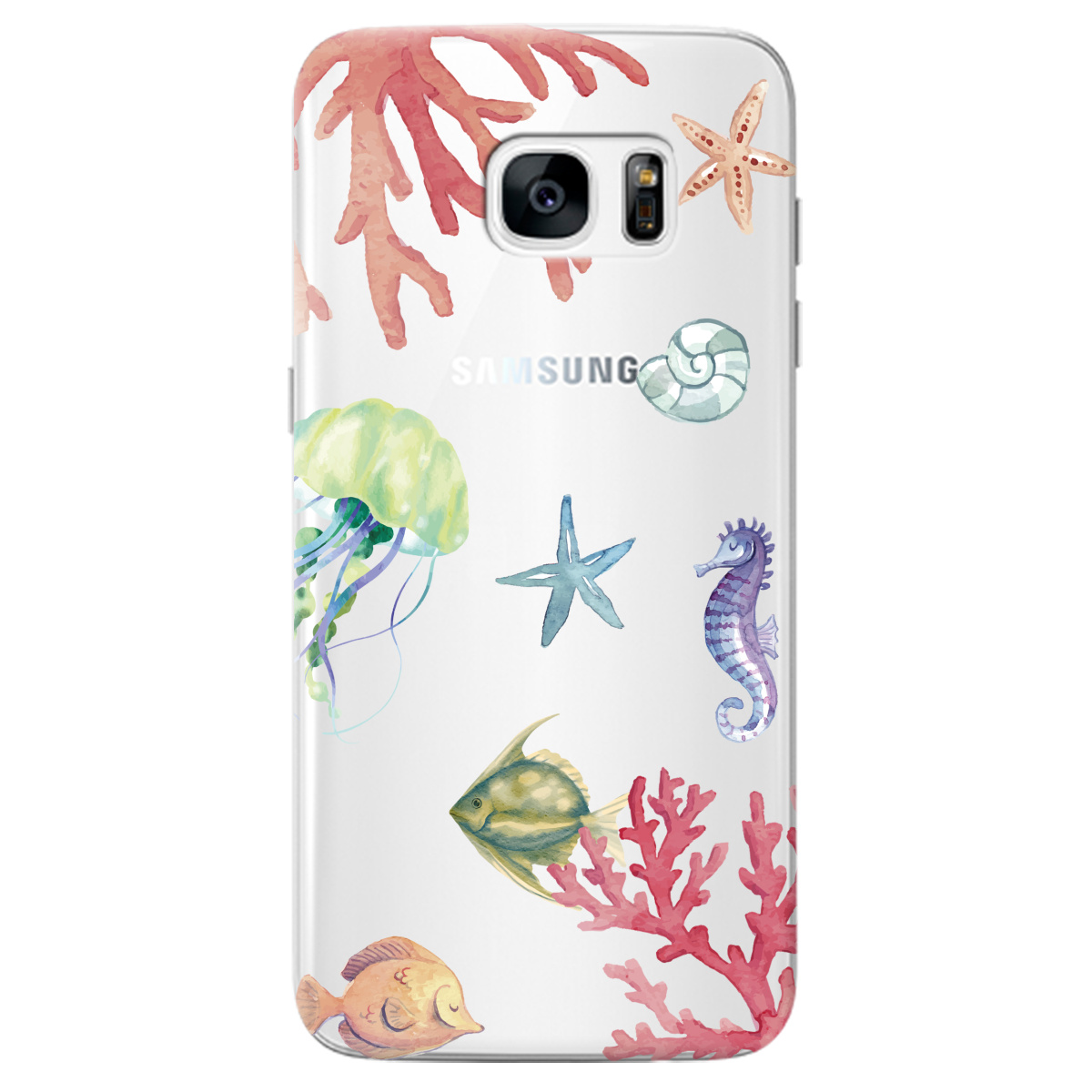Чехол для Samsung Galaxy S7 Edge Коралловый мир - фото 1 - Чехлы для телефонов