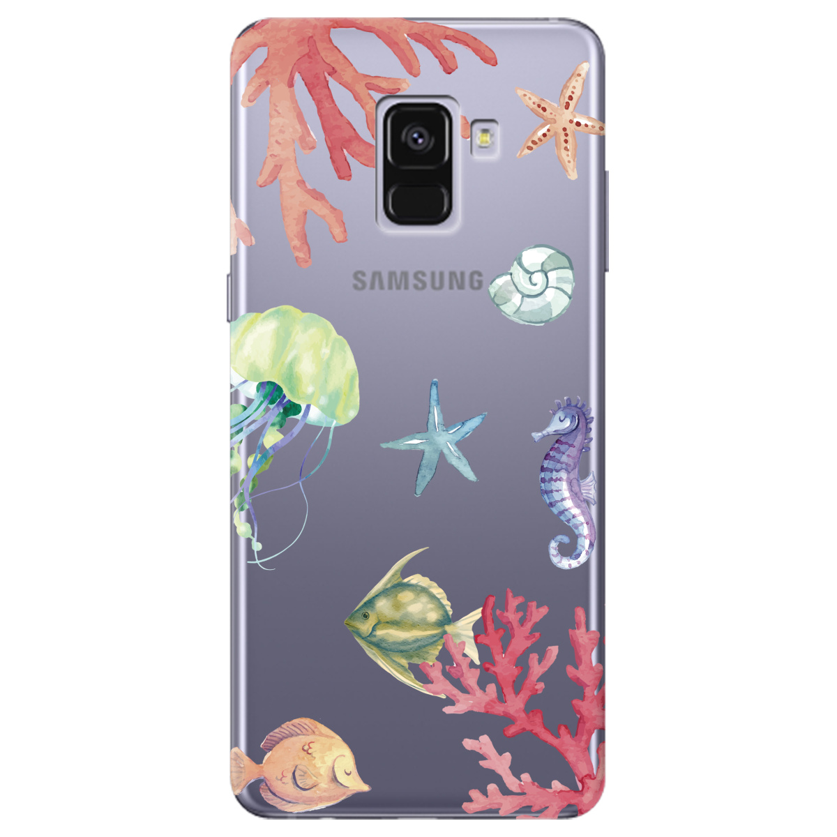 Чохол для Samsung Galaxy A8 2018 Кораловий світ - фото 1 - Чохли для телефонів