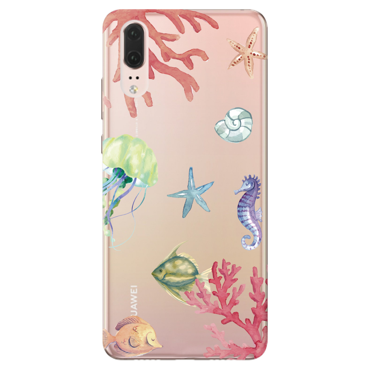 Чохол для Huawei P20 Кораловий світ - фото 1 - Чохли для телефонів