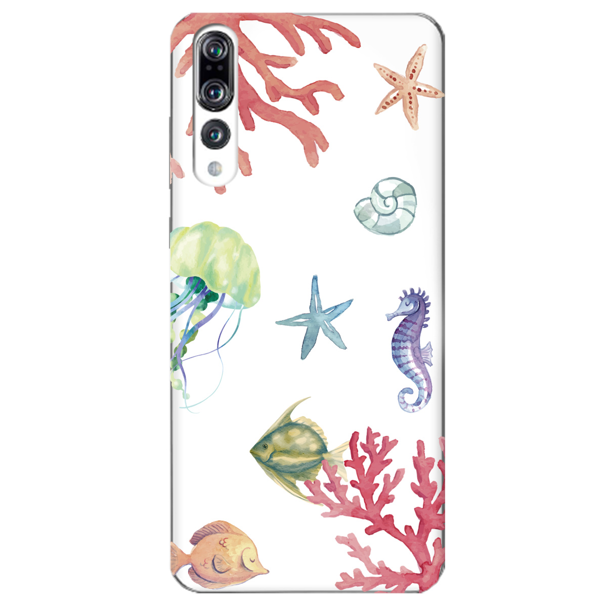 Чехол для Huawei P20 Pro Коралловый мир - фото 1 Чехол для Huawei P20 Pro Коралловый мир - фото 1 - Чехлы для телефонов