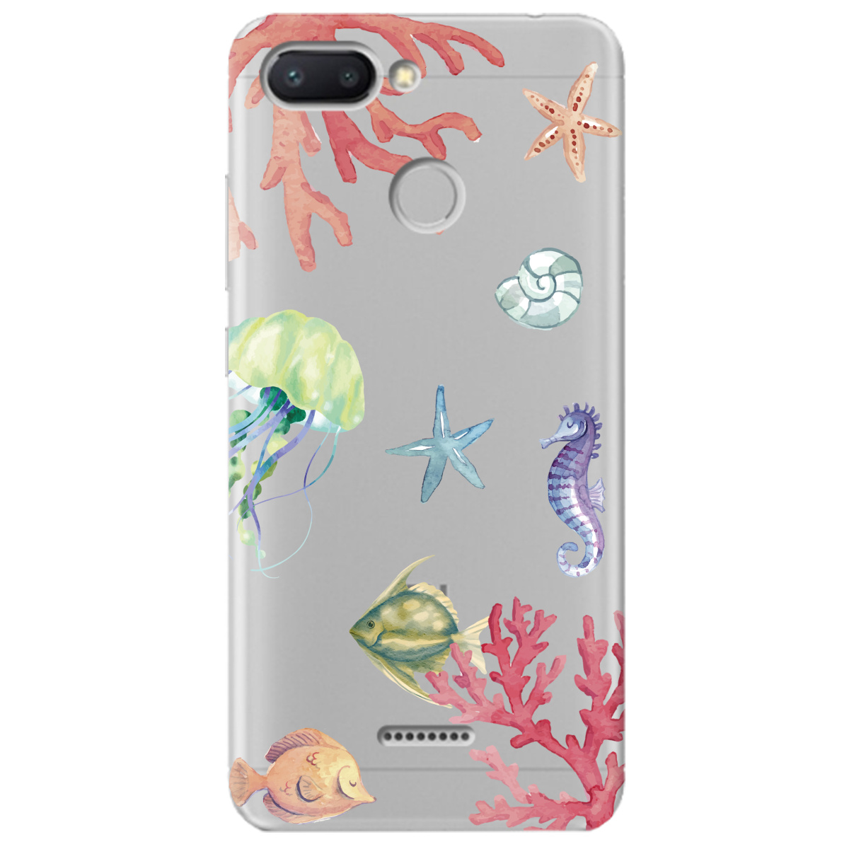 Чехол для Xiaomi Redmi 6 Коралловый мир - фото 1 - Чехлы для телефонов