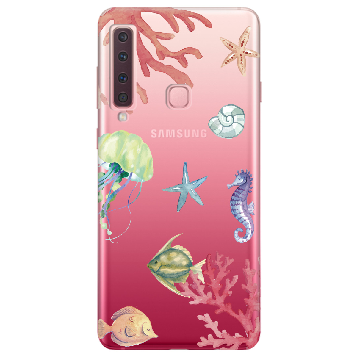 Чехол для Samsung Galaxy A9 2018 Коралловый мир - фото 1 - Чехлы для телефонов