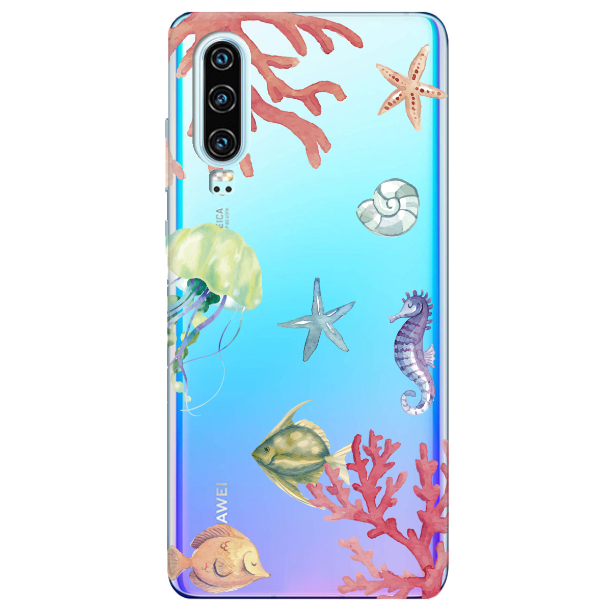 Чохол для Huawei P30 Кораловий світ - фото 1 - Чохли для телефонів