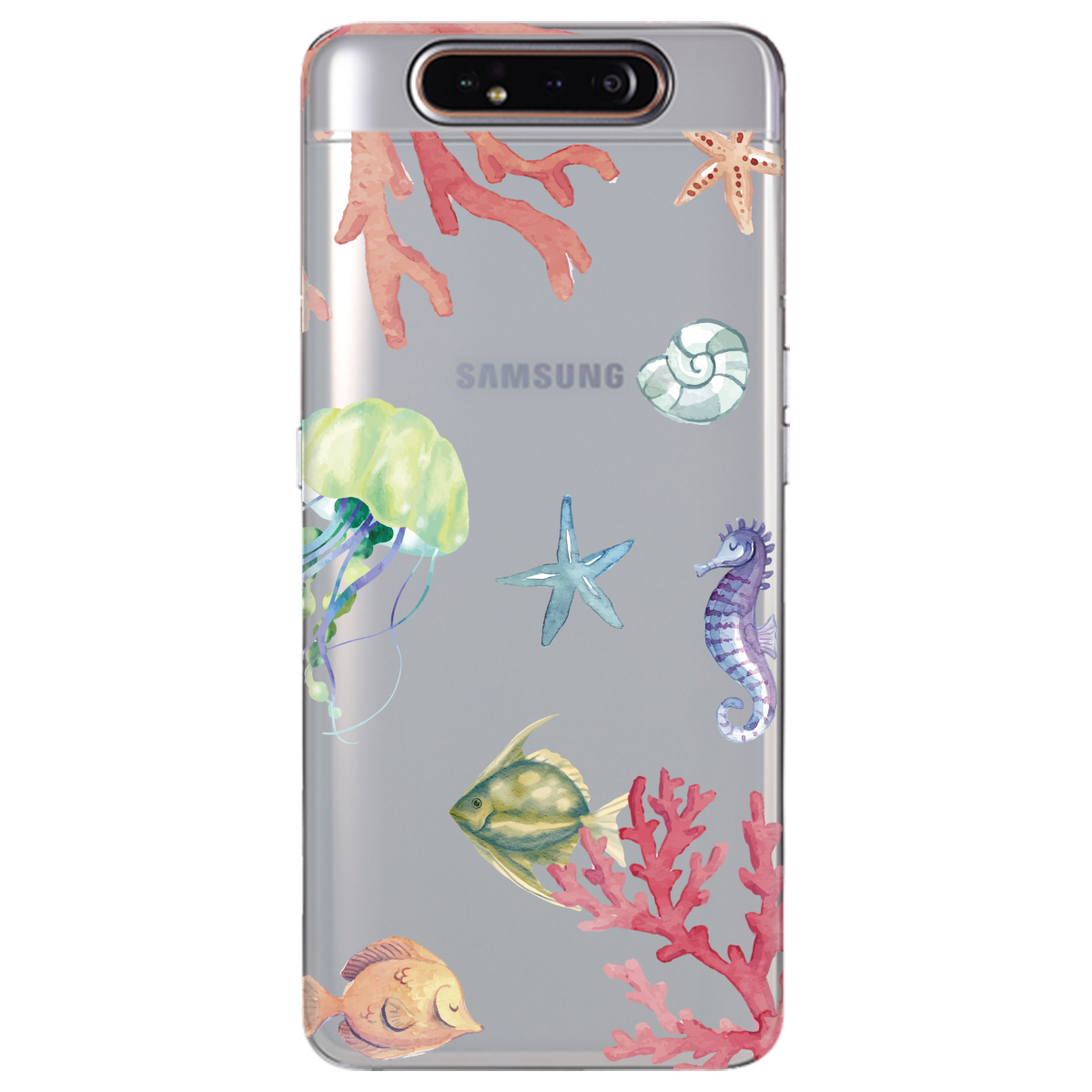 Чехол для Samsung Galaxy A80 Коралловый мир - фото 1 - Чехлы для телефонов
