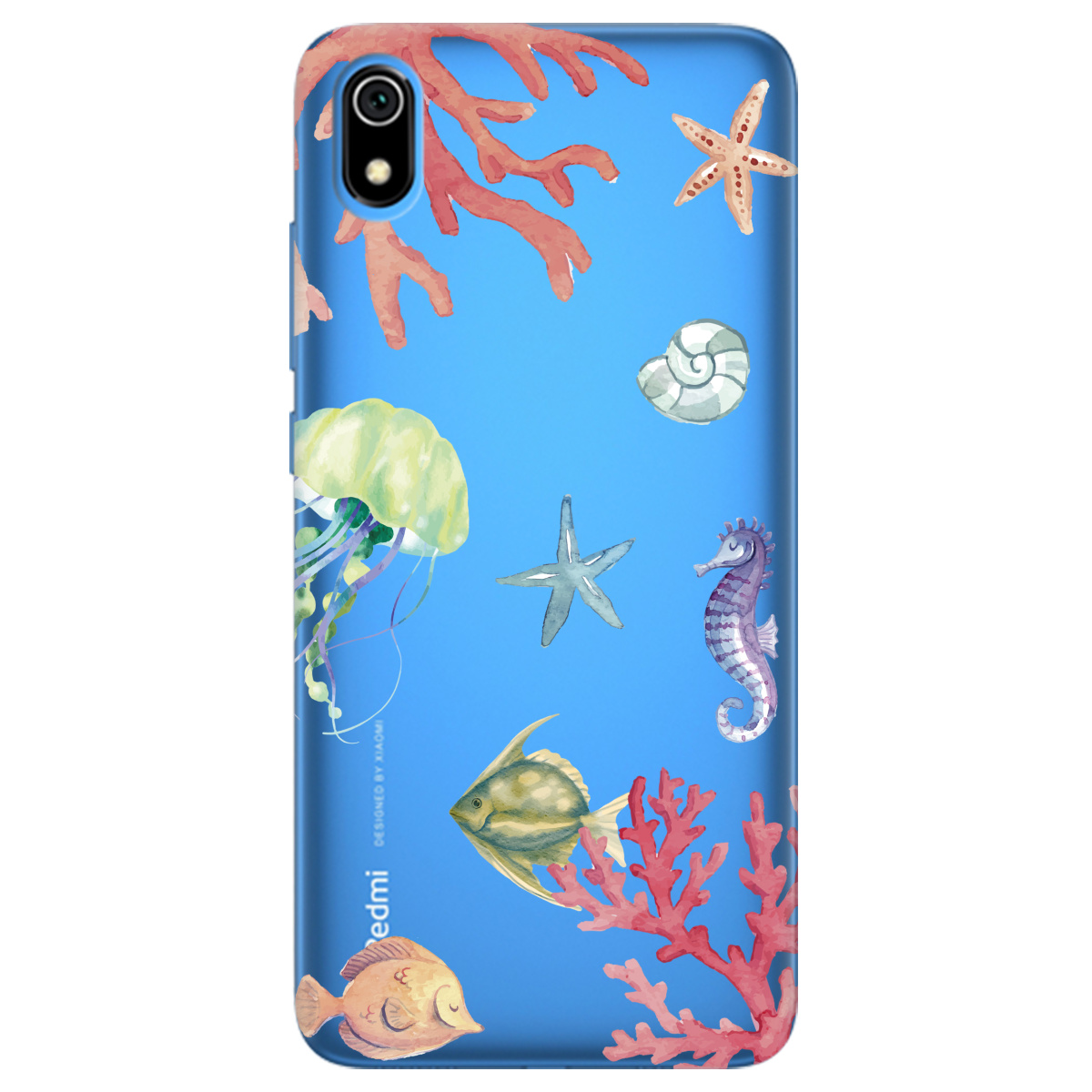 Чохол для Xiaomi Redmi 7A Кораловий світ - фото 1 - Чохли для телефонів