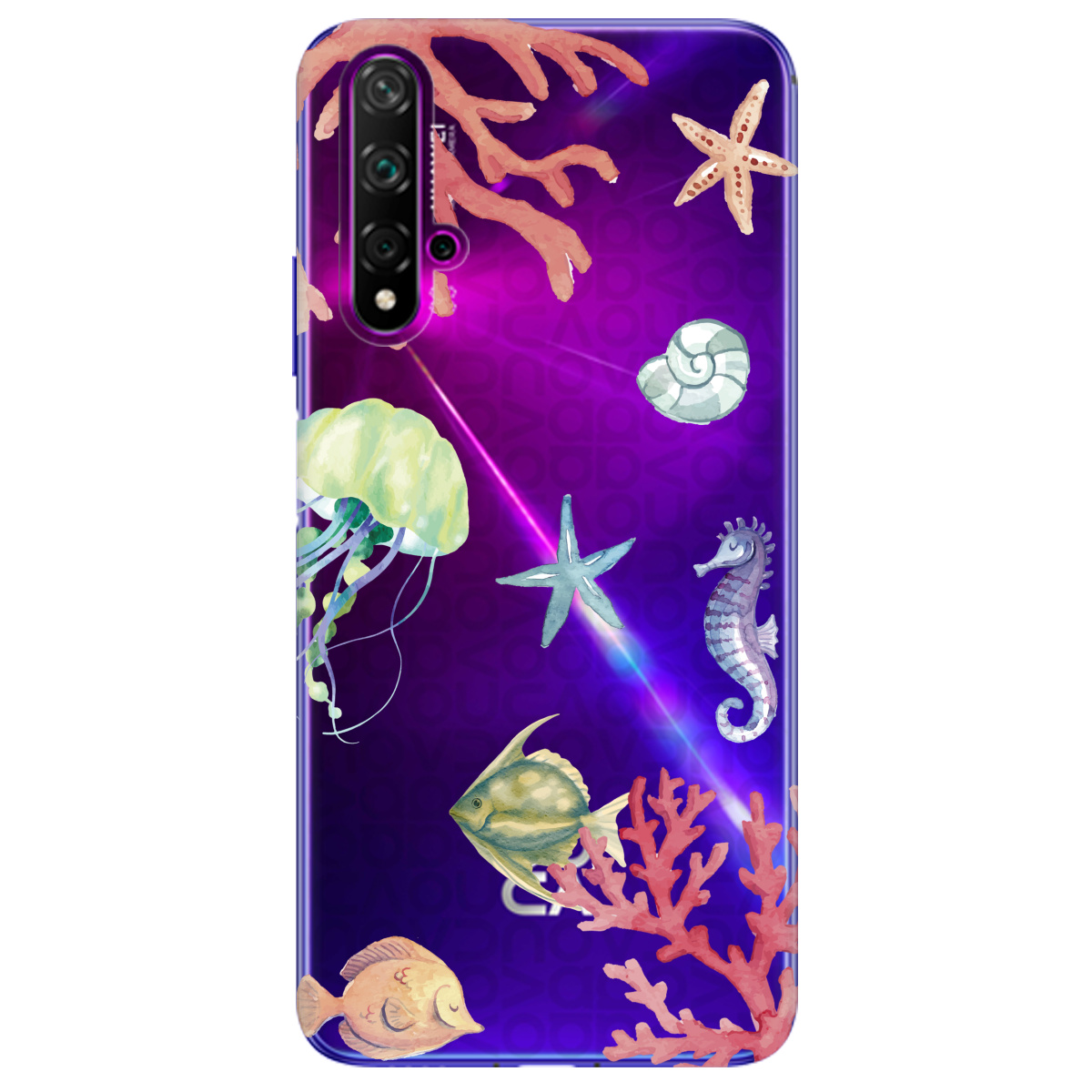 Чохол для Huawei Nova 5T Кораловий світ - фото 1 - Чохли для телефонів