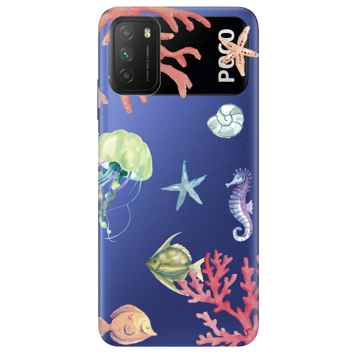 Чохол для Xiaomi Poco M3 Кораловий світ - фото 1 - Чохли для телефонів