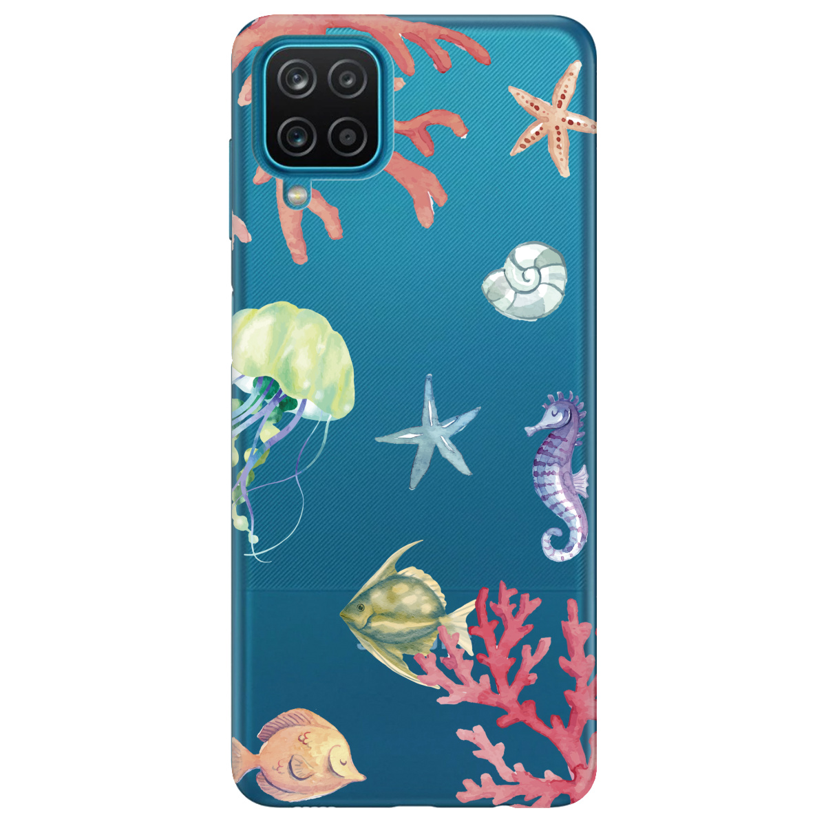 Чохол для Samsung Galaxy A12 4G Кораловий світ - фото 1 - Чохли для телефонів