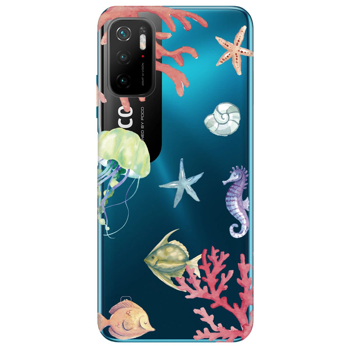 Чехол для Xiaomi Redmi Note 10 5G Коралловый мир - фото 1 Чехол для Xiaomi Redmi Note 10 5G Коралловый мир - фото 1 - Чехлы для телефонов