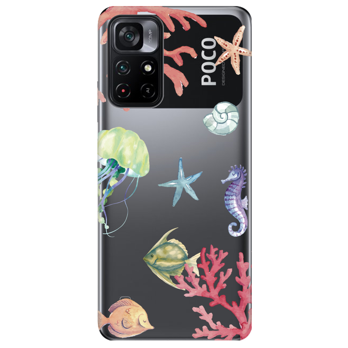 Чохол для Xiaomi Poco M4 Pro 5G Кораловий світ - фото 1 - Чохли для телефонів