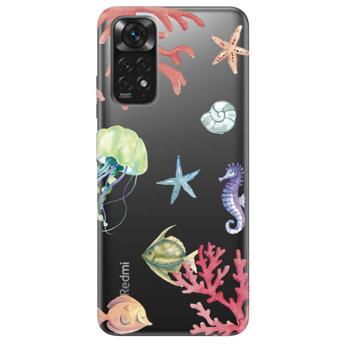 Чохол для Xiaomi Redmi Note 11s Кораловий світ - фото 1 - Чохли для телефонів