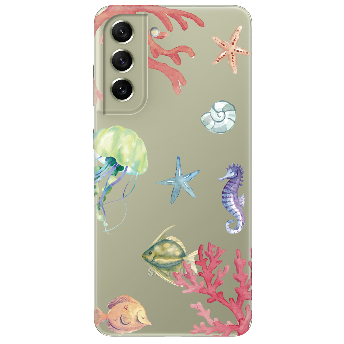 Чехол для Samsung Galaxy S21 FE Коралловый мир - фото 1 - Чехлы для телефонов