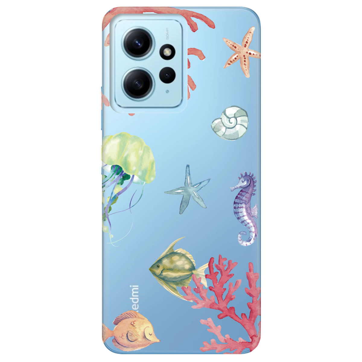 Чехол для Xiaomi Redmi Note 12 4G Коралловый мир - фото 1 Чехол для Xiaomi Redmi Note 12 4G Коралловый мир - фото 1 - Чехлы для телефонов