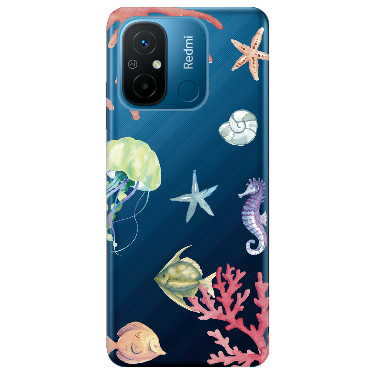 Чохол для Xiaomi Redmi 12C Кораловий світ - фото 1 - Чохли для телефонів