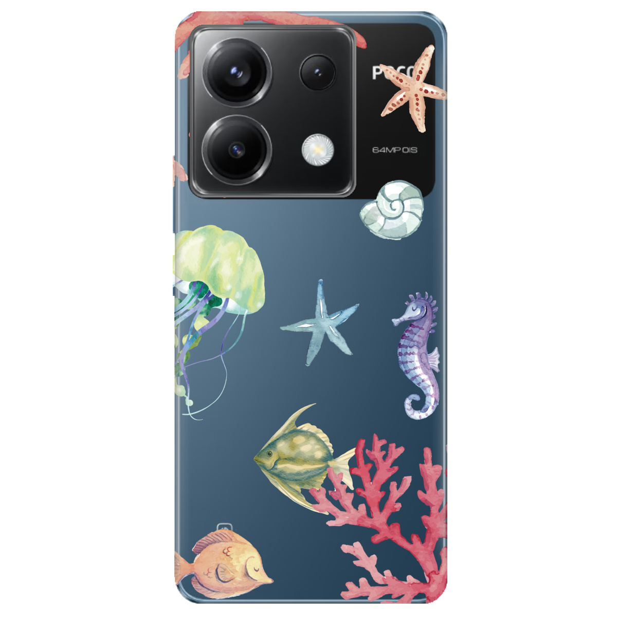 Чехол для Xiaomi Poco X6 Коралловый мир - фото 1 - Чехлы для телефонов