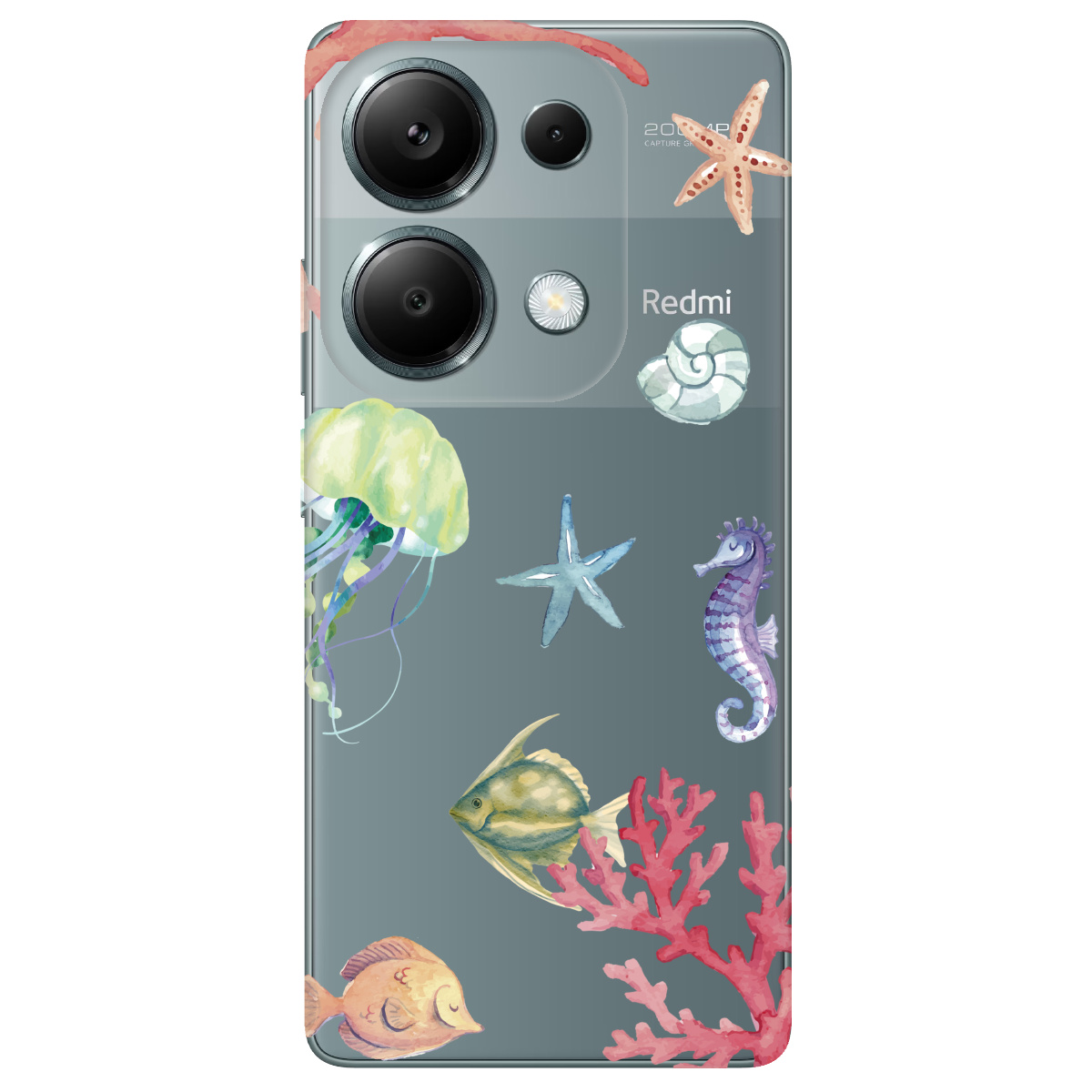 Чехол для Xiaomi Poco M6 Pro 4G Коралловый мир - фото 1 - Чехлы для телефонов