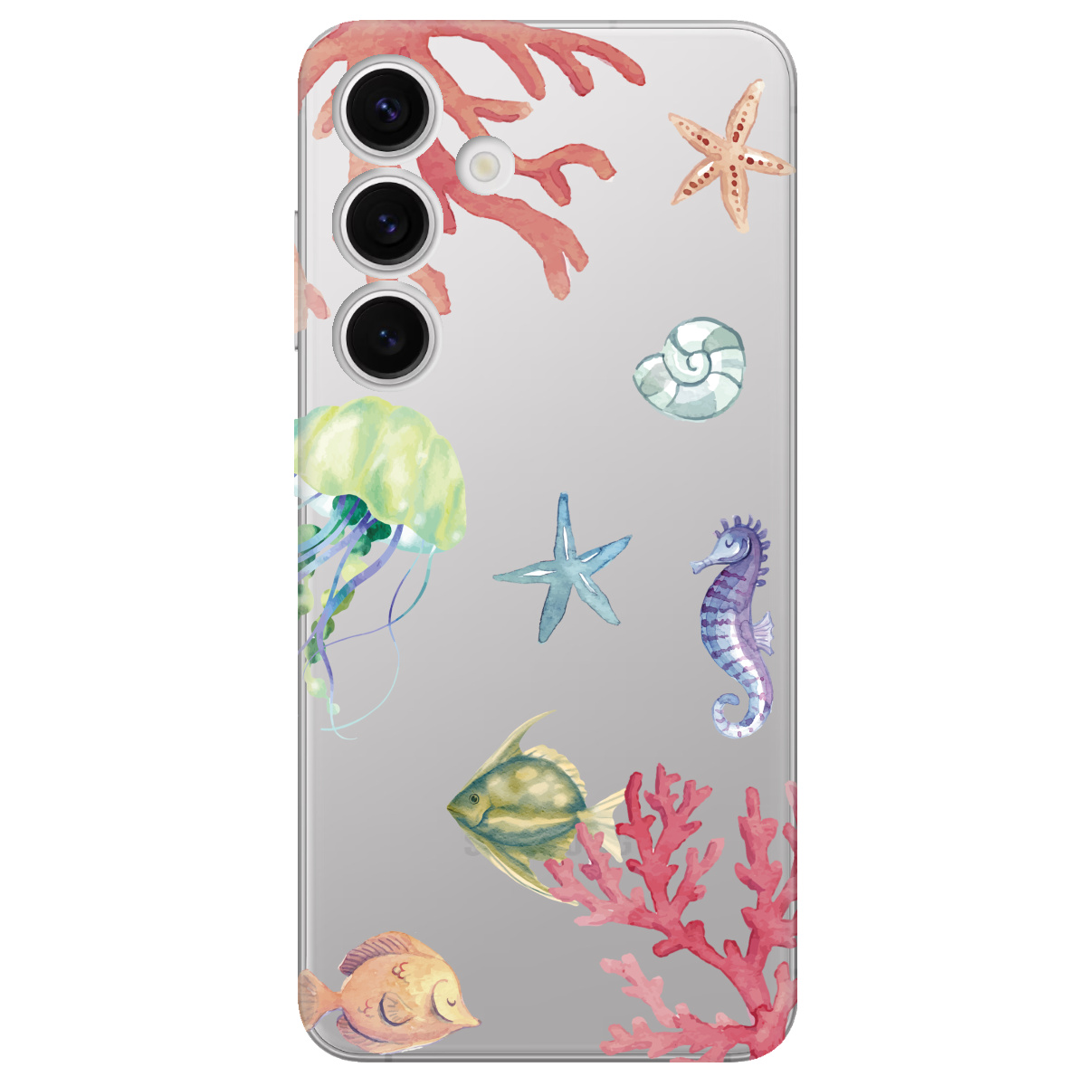 Чехол для Samsung Galaxy S25 Коралловый мир - фото 1 - Чехлы для телефонов