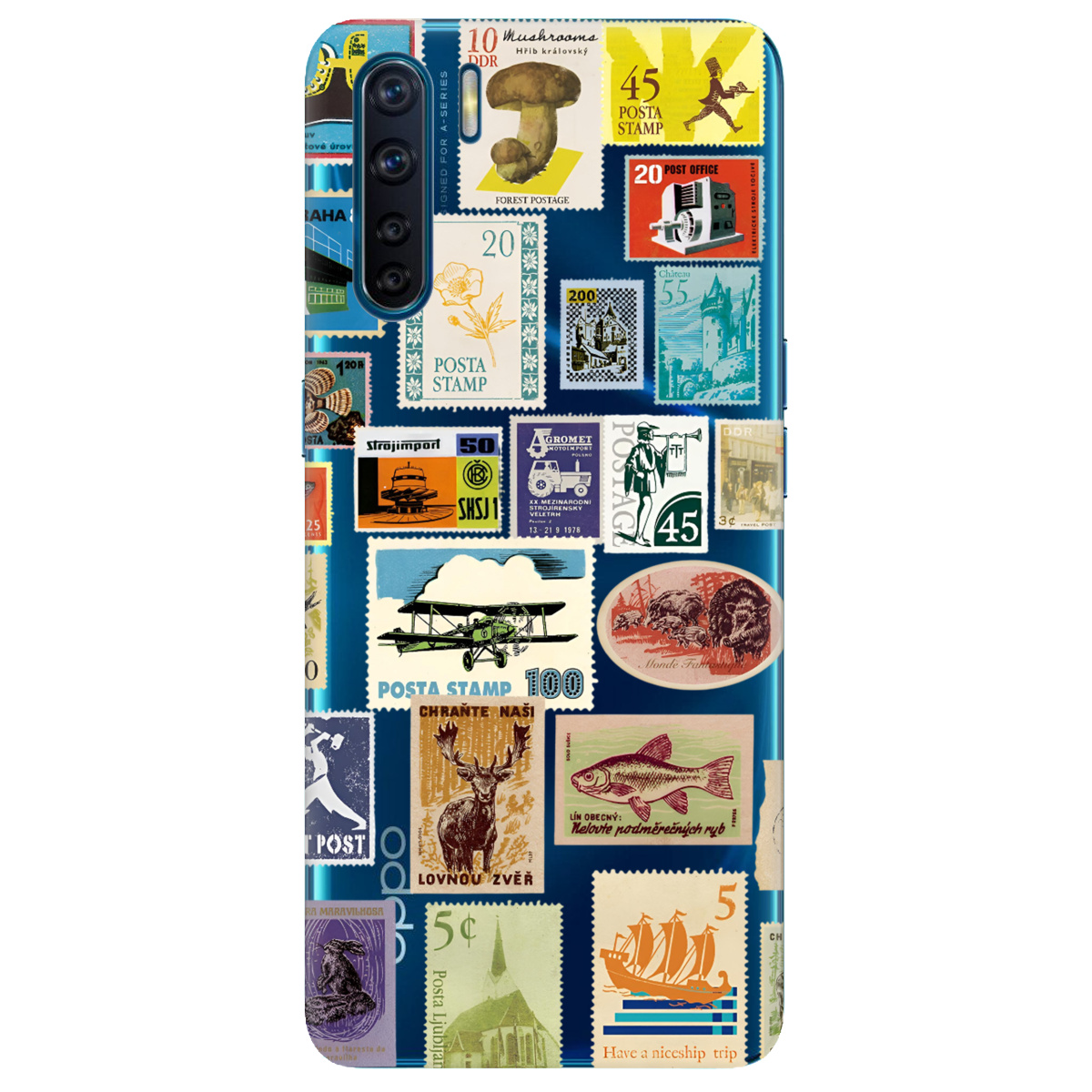 Чехол для Oppo Reno 3 Почтовая классика - фото 1 - Чехлы для телефонов