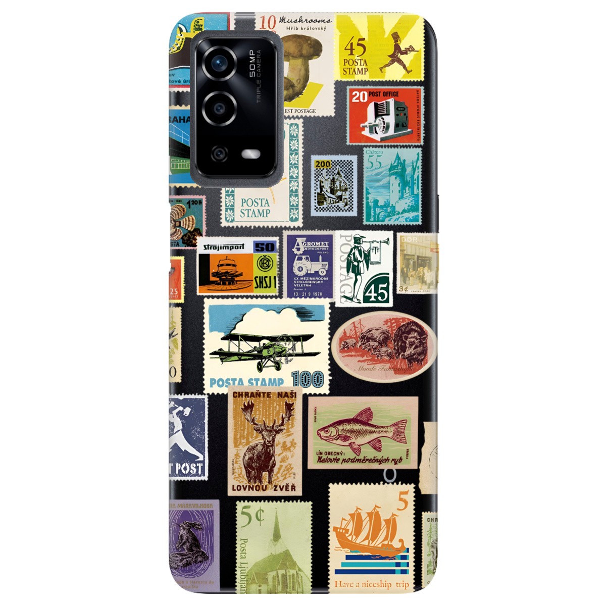 Чехол для Oppo A55 Почтовая классика - фото 1 Чехол для Oppo A55 Почтовая классика - фото 1 - Чехлы для телефонов