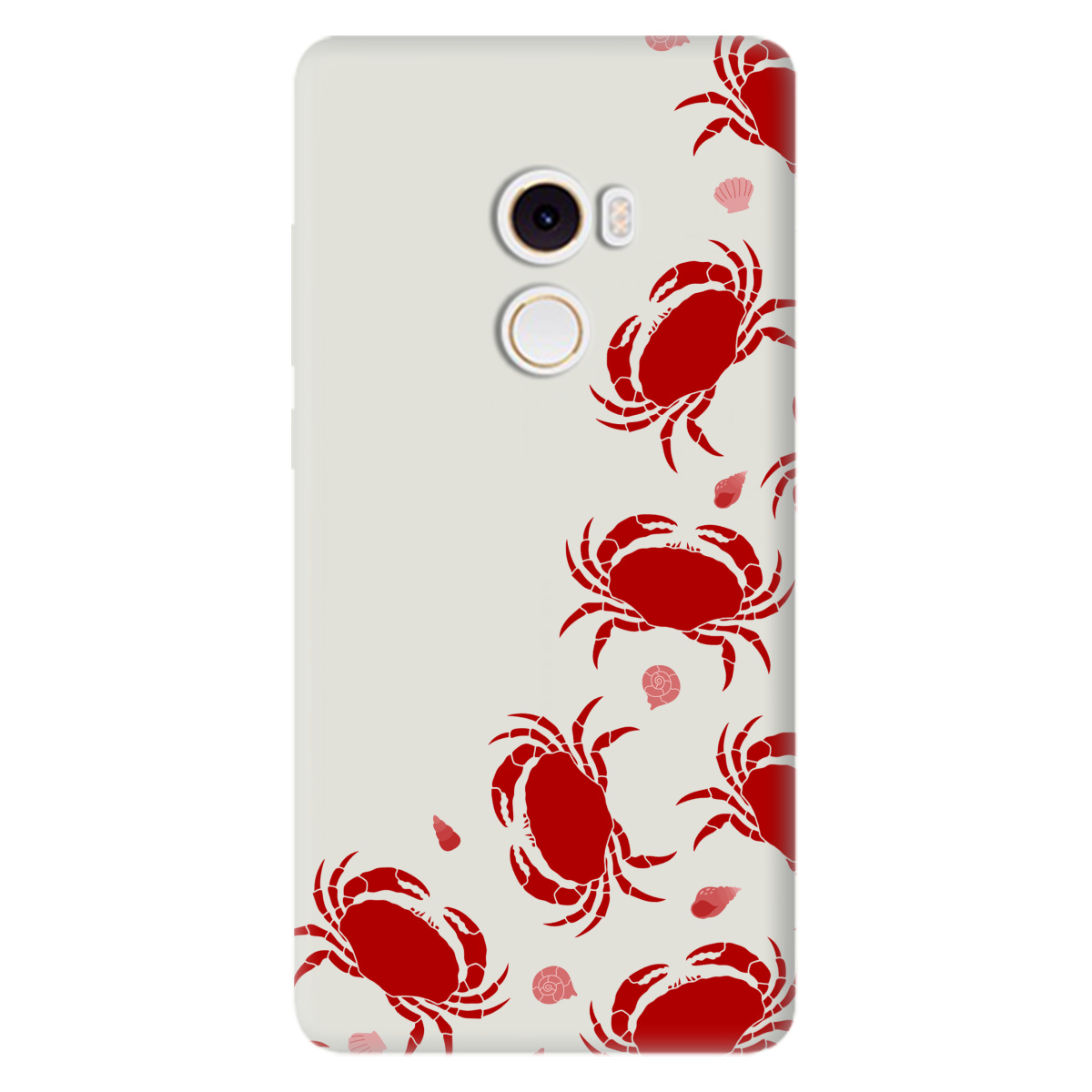 Чохол для Xiaomi Mi Mix 2 напівпрозорий матовий soft touch Крабове узбережжя - фото 1 - Чохли для телефонів