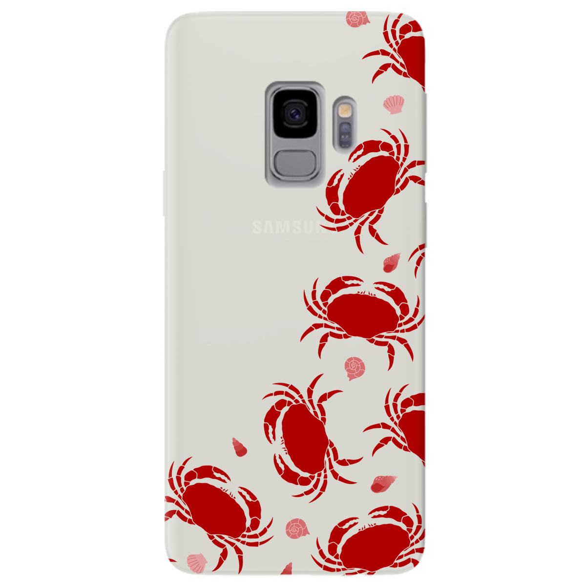 Чохол для Samsung Galaxy S9 напівпрозорий матовий soft touch Крабове узбережжя - фото 1 - Чохли для телефонів