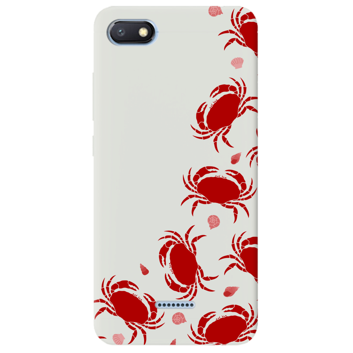 Чохол для Xiaomi Redmi 6A напівпрозорий матовий soft touch Крабове узбережжя - фото 1 - Чохли для телефонів