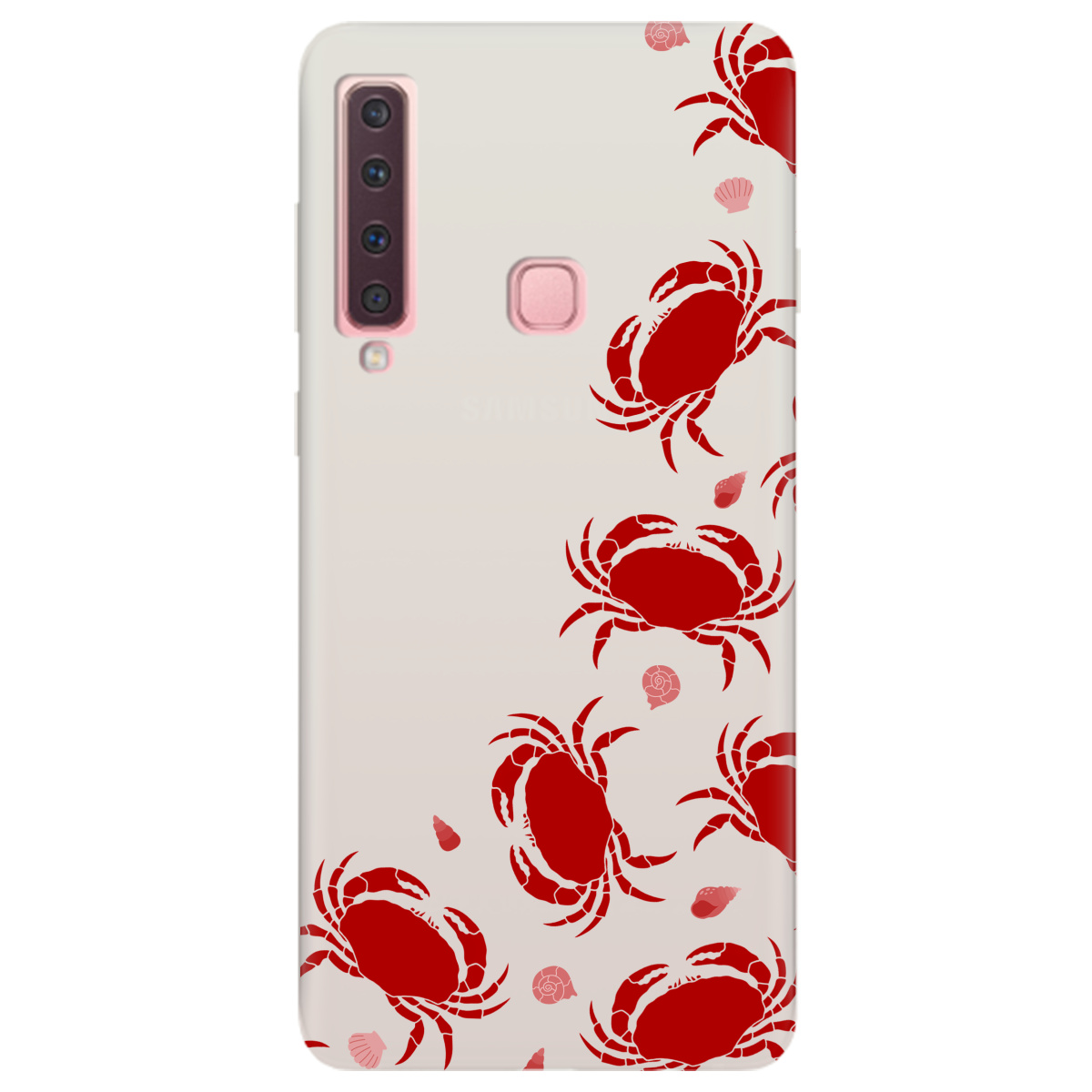 Чохол для Samsung Galaxy A9 2018 напівпрозорий матовий soft touch Крабове узбережжя - фото 1 - Чохли для телефонів