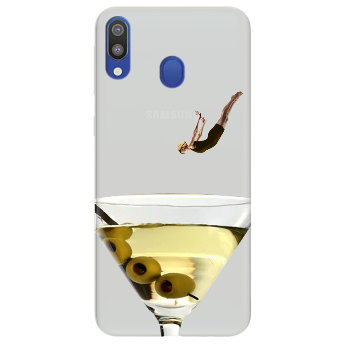 Чохол для Samsung Galaxy M20 напівпрозорий матовий soft touch Пірнай з головою - фото 1 - Чохли для телефонів