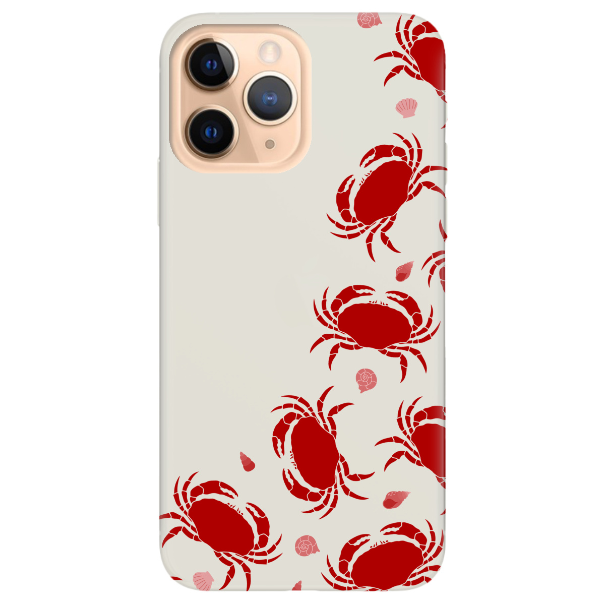 Чохол для Apple iPhone 11 Pro напівпрозорий матовий soft touch Крабове узбережжя - фото 1 - Чохли для телефонів