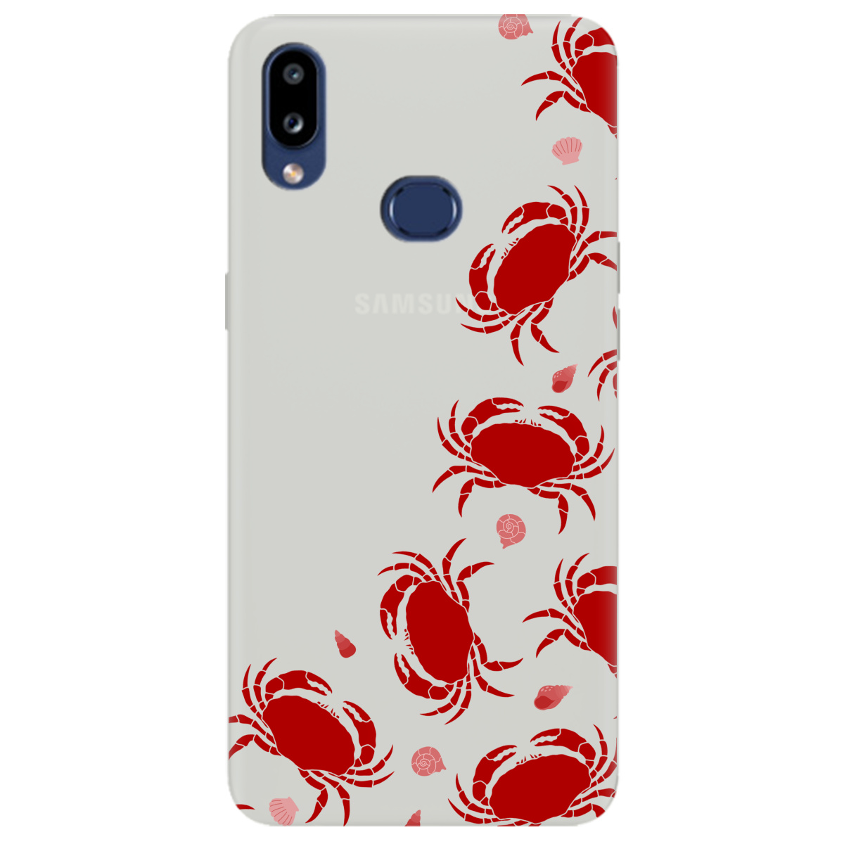 Чохол для Samsung Galaxy A10s напівпрозорий матовий soft touch Крабове узбережжя - фото 1 Чохол для Samsung Galaxy A10s напівпрозорий матовий soft touch Крабове узбережжя - фото 1 - Чохли для телефонів