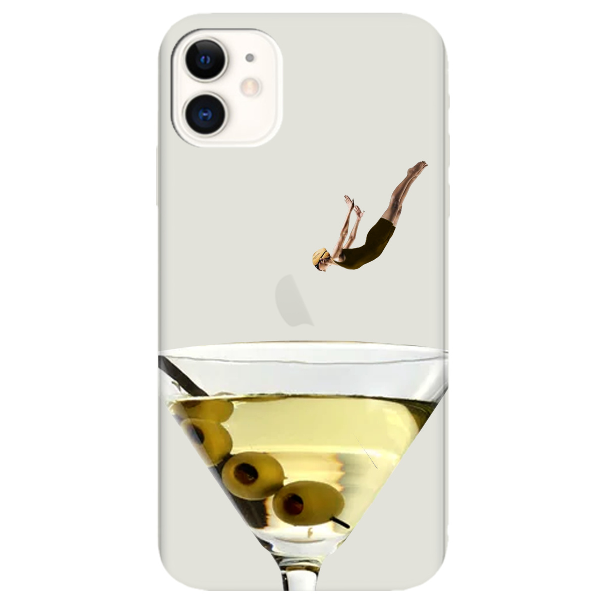 Чехол для Apple iPhone 11 полупрозрачный матовый soft touch Ныряй с головой - фото 1 - Чехлы для телефонов