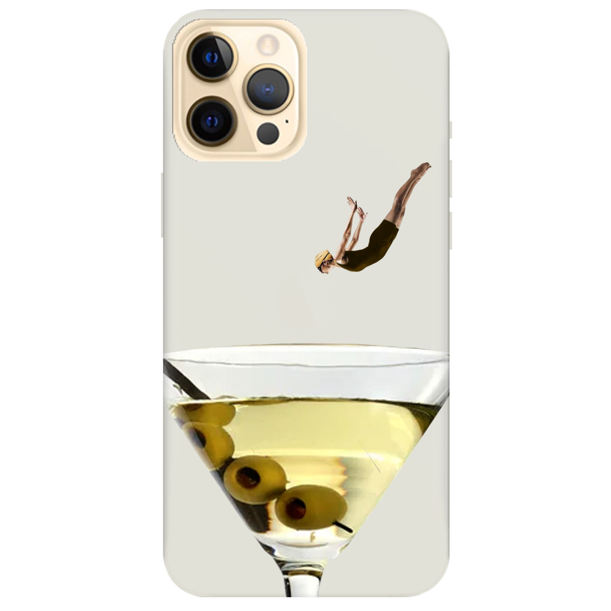 Чохол для Apple iPhone 12 Pro напівпрозорий матовий soft touch Пірнай з головою - фото 1 - Чохли для телефонів