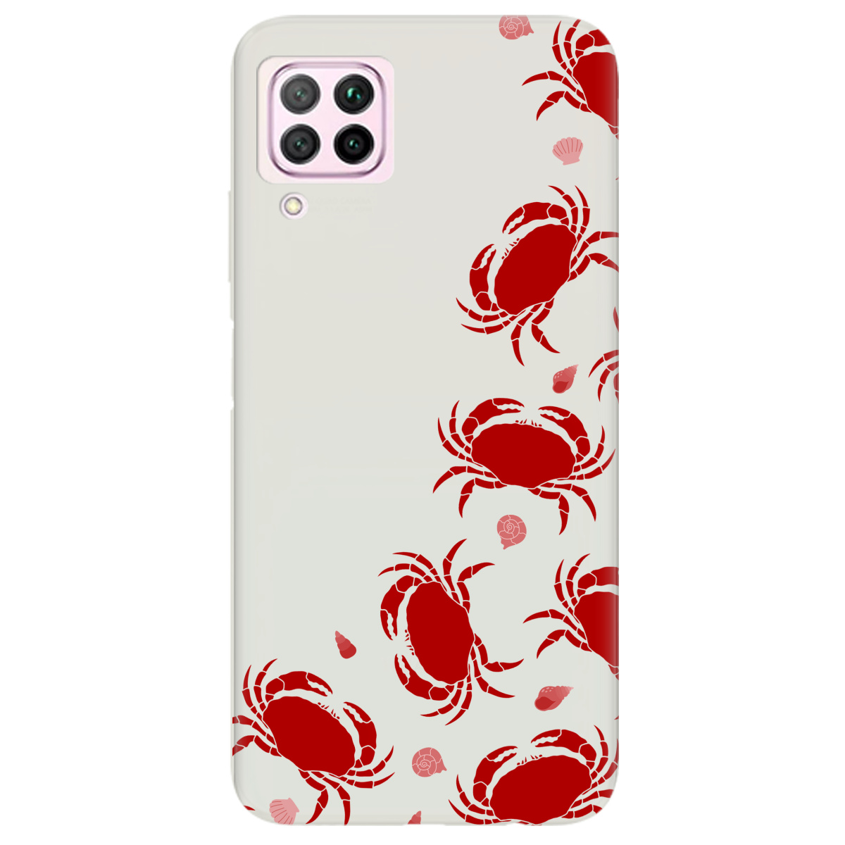 Чохол для Huawei P40 Lite напівпрозорий матовий soft touch Крабове узбережжя - фото 1 Чохол для Huawei P40 Lite напівпрозорий матовий soft touch Крабове узбережжя - фото 1 - Чохли для телефонів