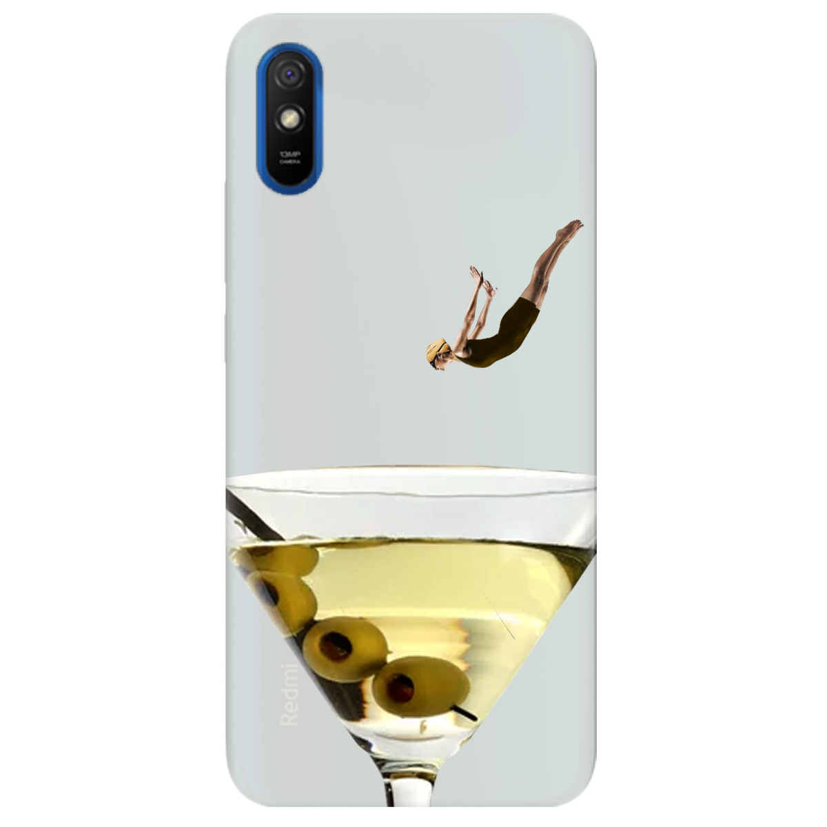 Чохол для Xiaomi Redmi 9A напівпрозорий матовий soft touch Пірнай з головою - фото 1 - Чохли для телефонів