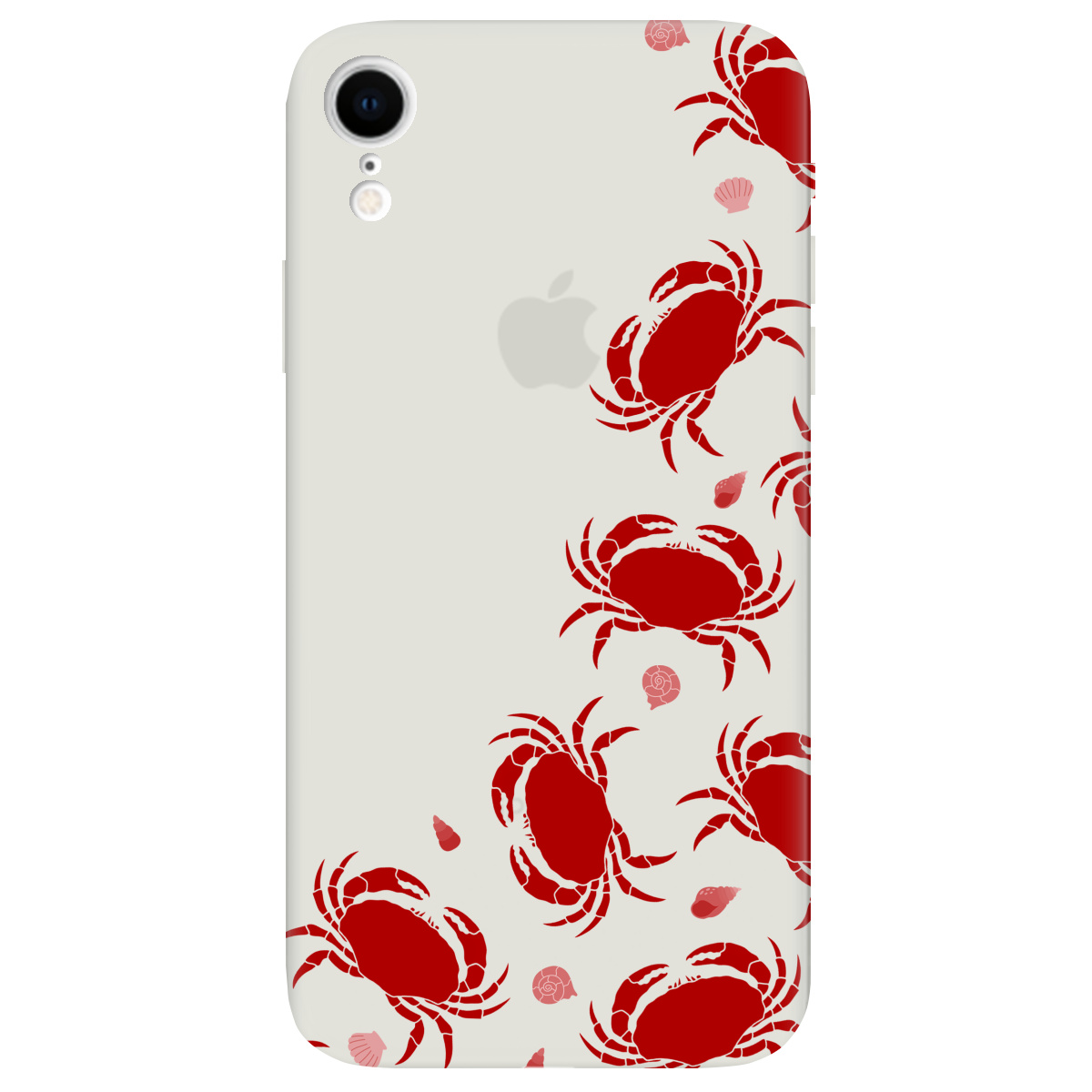 Чехол для Apple iPhone XR полупрозрачный матовый soft touch Крабовое побережье - фото 1 - Чехлы для телефонов