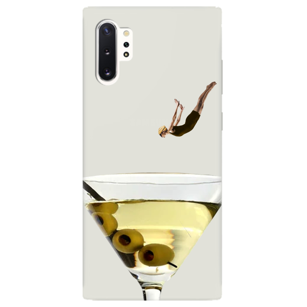 Чехол для Samsung Galaxy Note 10 Plus полупрозрачный матовый soft touch Ныряй с головой - фото 1 - Чехлы для телефонов